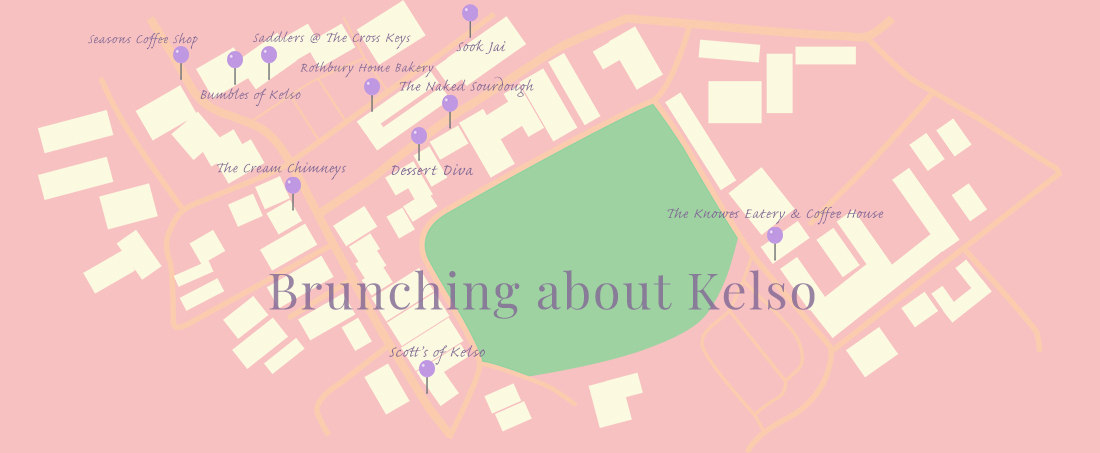 Map of Kelso Centre with places to Brunch